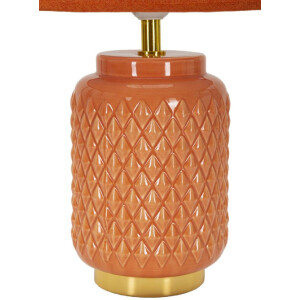 Mauro Ferretti Lámpara de mesa cuadrada E27 28x44 cm naranja