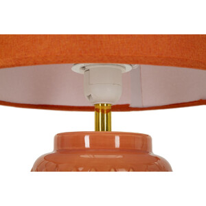 Mauro Ferretti Lámpara de mesa cuadrada E27 28x44 cm naranja