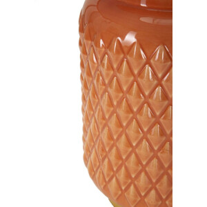 Mauro Ferretti Lámpara de mesa cuadrada E27 28x44 cm naranja