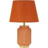 Mauro Ferretti Lámpara de mesa cuadrada E27 28x44 cm naranja