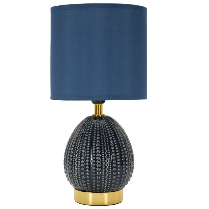Mauro Ferretti Lámpara de mesa Flavi E14 15x30,5 cm azul