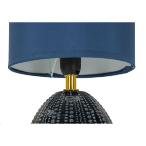 Mauro Ferretti Lámpara de mesa Flavi E14 15x30,5 cm azul