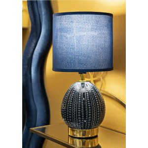 Mauro Ferretti Lámpara de mesa Flavi E14 15x30,5 cm azul