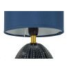 Mauro Ferretti Lámpara de mesa Flavi E14 15x30,5 cm azul