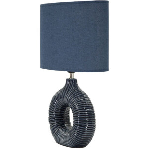Mauro Ferretti Lámpara de mesa Seta E14 28,5x15x43 cm azul