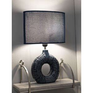 Mauro Ferretti Lámpara de mesa Seta E14 28,5x15x43 cm azul