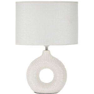 Mauro Ferretti Lámpara de mesa Seta E14 28,5x15x43 cm blanca