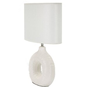 Mauro Ferretti Lámpara de mesa Seta E14 28,5x15x43 cm blanca