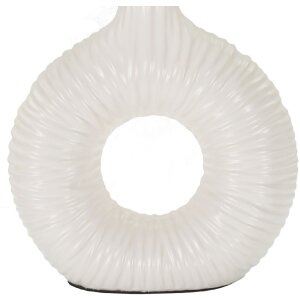 Mauro Ferretti Lámpara de mesa Seta E14 28,5x15x43 cm blanca