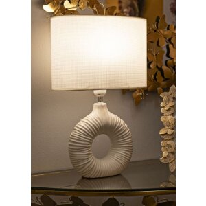 Mauro Ferretti Lámpara de mesa Seta E14 28,5x15x43 cm blanca