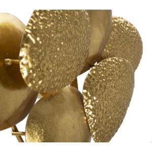 Mauro Ferretti Aplique de pared Shell E14 44x11x28 cm dorado