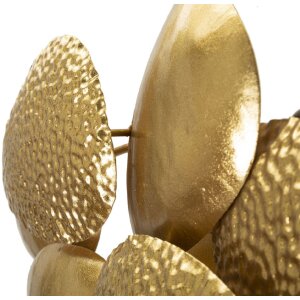 Mauro Ferretti Aplique de pared Shell E14 44x11x28 cm dorado