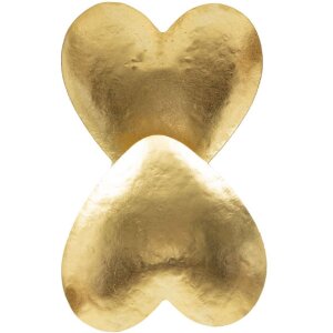 Mauro Ferretti Aplique de pared Corazón Dorado E14 25,5x15x24 cm