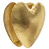 Mauro Ferretti Aplique de pared Corazón Dorado E14 25,5x15x24 cm
