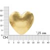 Mauro Ferretti Aplique de pared Corazón Dorado E14 25,5x15x24 cm