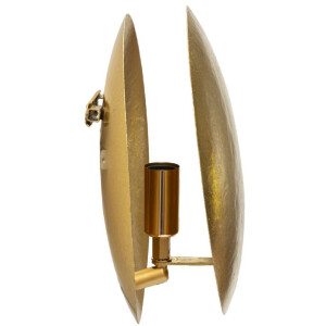 Mauro Ferretti Aplique de pared Goldy Redondo E14 26x13 cm dorado
