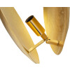 Mauro Ferretti Aplique de pared Goldy Redondo E14 26x13 cm dorado