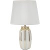 Mauro Ferretti Lámpara de mesa Cassy E27 Ø 25x40,5 cm Gold Blanco