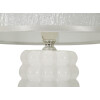 Mauro Ferretti Lámpara de mesa Lace E14 23x33 cm blanco plata