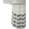 Mauro Ferretti Lámpara de mesa Lace E14 23x33 cm blanco plata