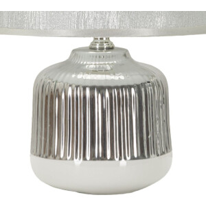 Mauro Ferretti Lámpara de mesa Lucina E14 Ø 20x29 cm blanca plata