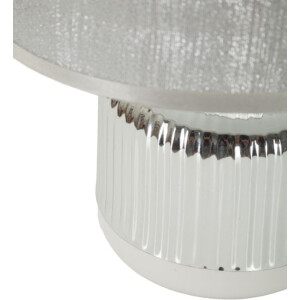 Mauro Ferretti Lámpara de mesa Lucina E14 Ø 20x29 cm blanca plata