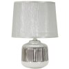 Mauro Ferretti Lámpara de mesa Lucina E14 Ø 20x29 cm blanca plata