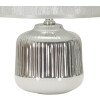 Mauro Ferretti Lámpara de mesa Lucina E14 Ø 20x29 cm blanca plata