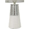 Mauro Ferretti Lampara de Mesa Candela E27 Ø 25x41 cm blanco plata