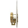 Mauro Ferretti Lámpara de pie Océano Oro E14 21x8x31 cm oro y blanco