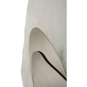 Mauro Ferretti Lámpara de pared Oceán Plata y Blanca E14 21x8x31 cm