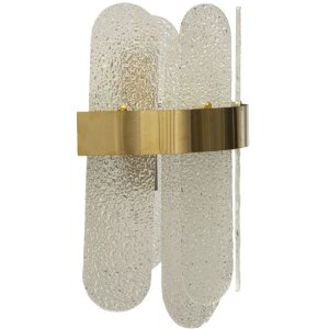 Aplique Mauro Ferretti Gris E14 20x14x28 cm oro blanco