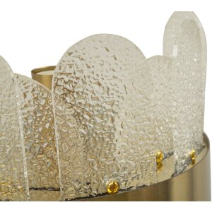 Aplique Mauro Ferretti Gris E14 20x14x28 cm oro blanco