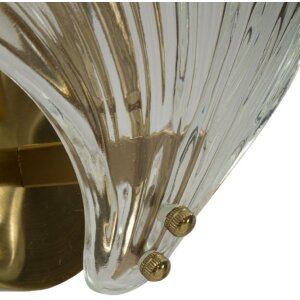 Mauro Ferretti Aplique Shell E14 20x14x22 cm dorado natural