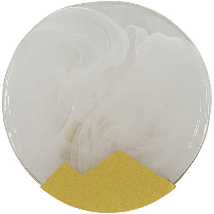 Mauro Ferretti Lámpara de pared Luna E14 Diámetro 20x10 cm oro y blanco