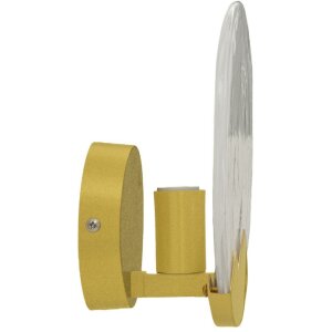 Mauro Ferretti Lámpara de pared Luna E14 Diámetro 20x10 cm oro y blanco