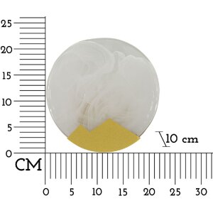 Mauro Ferretti Lámpara de pared Luna E14 Diámetro 20x10 cm oro y blanco