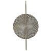 Mauro Ferretti Aplique de pared plateado E14 28x15x54 cm
