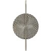 Mauro Ferretti Aplique de pared plateado E14 28x15x54 cm
