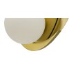 Mauro Ferretti Aplique de pared Círculo E27 28x17x32 cm dorado negro blanco