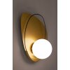 Mauro Ferretti Aplique de pared Círculo E27 28x17x32 cm dorado negro blanco