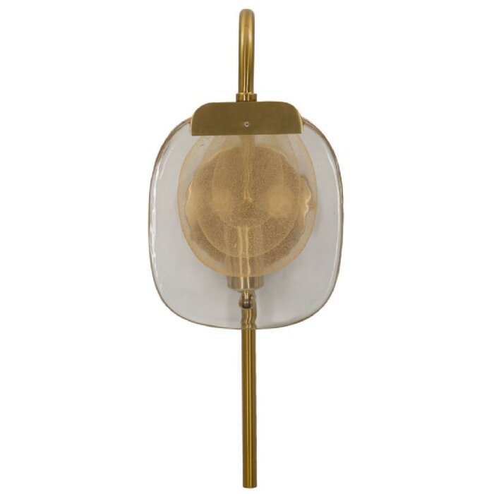 Mauro Ferretti Aplique de pared Softy E14 15x14x38 cm dorado natural