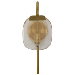 Mauro Ferretti Aplique de pared Softy E14 15x14x38 cm dorado natural