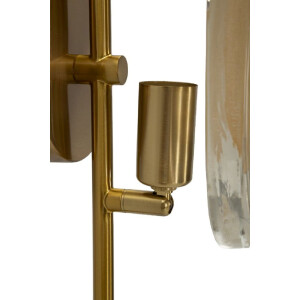 Mauro Ferretti Aplique de pared Softy E14 15x14x38 cm dorado natural