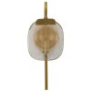 Mauro Ferretti Aplique de pared Softy E14 15x14x38 cm dorado natural
