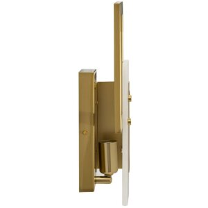 Mauro Ferretti Aplique Cubo E14 15x8x33 cm dorado satinado