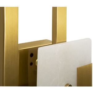 Mauro Ferretti Aplique Cubo E14 15x8x33 cm dorado satinado