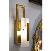 Mauro Ferretti Aplique Cubo E14 15x8x33 cm dorado satinado