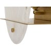 Mauro Ferretti Lámpara de pared Portlan E14 20x11x25 cm vidrio y hierro dorado natural