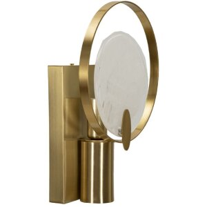 Mauro Ferretti Lámpara de pared Oklan E14 20x10x29 cm dorado natural